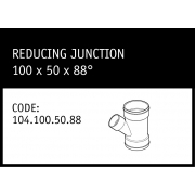 Marley Solvent Joint Reducing Junction 100x50x88° - 104.100.50.88